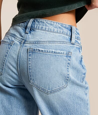 Flying Monkey Baggy Low Rise Wide Leg Stretch Cuffed Jean back pocket view