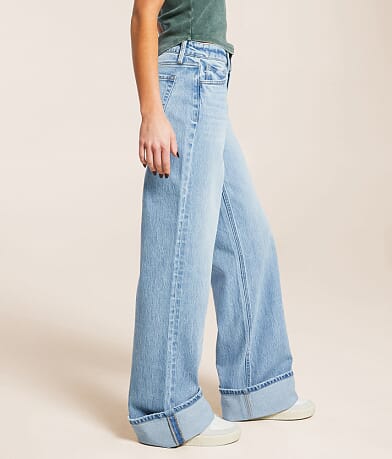 Flying Monkey Baggy Low Rise Wide Leg Stretch Cuffed Jean full right side view