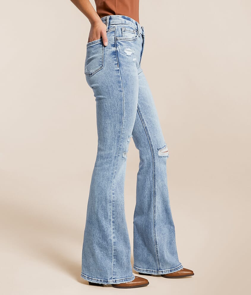 Mid-Rise Flare Stretch Jean