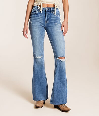 Flying Monkey Mid-Rise Flare Stretch Jean front view
