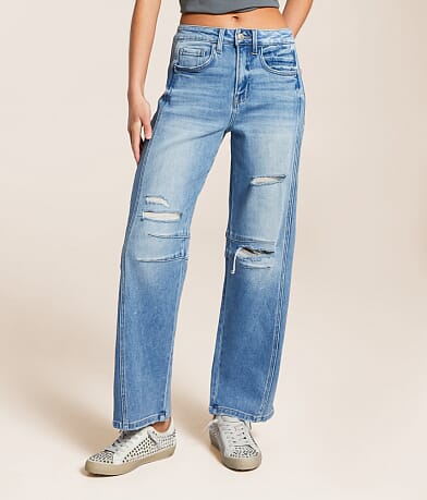 Flying Monkey High Rise Barrel Stretch Jean front view