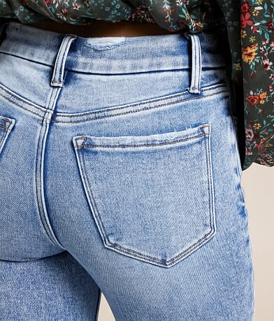 Flying Monkey Mid-Rise Flare Stretch Jean back pocket view