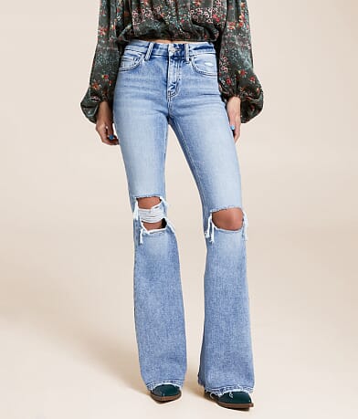 Flying Monkey Mid-Rise Flare Stretch Jean front view