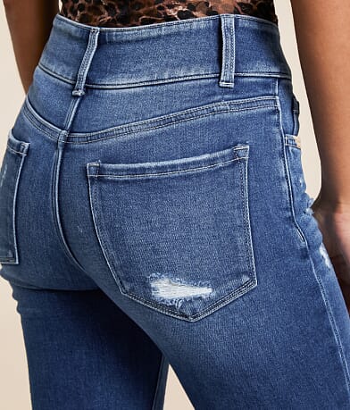 Flying Monkey Mid-Rise Flare Stretch Jean back pocket view