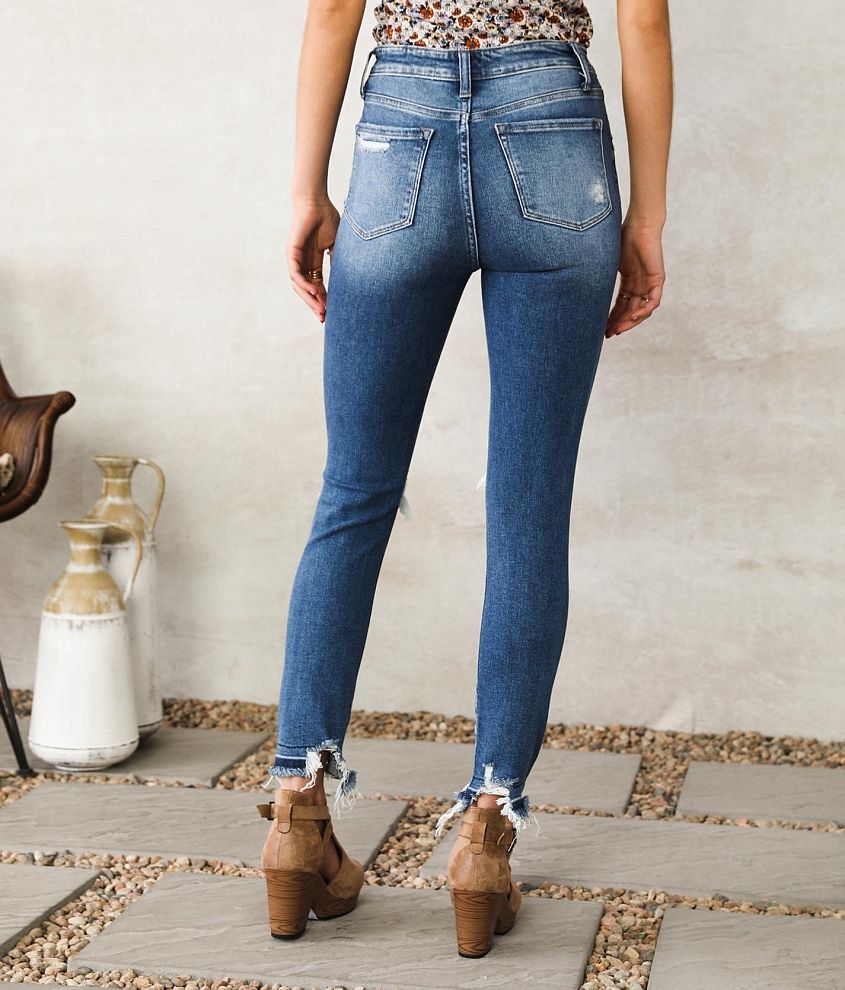 High Rise Ankle Skinny Stretch Jean