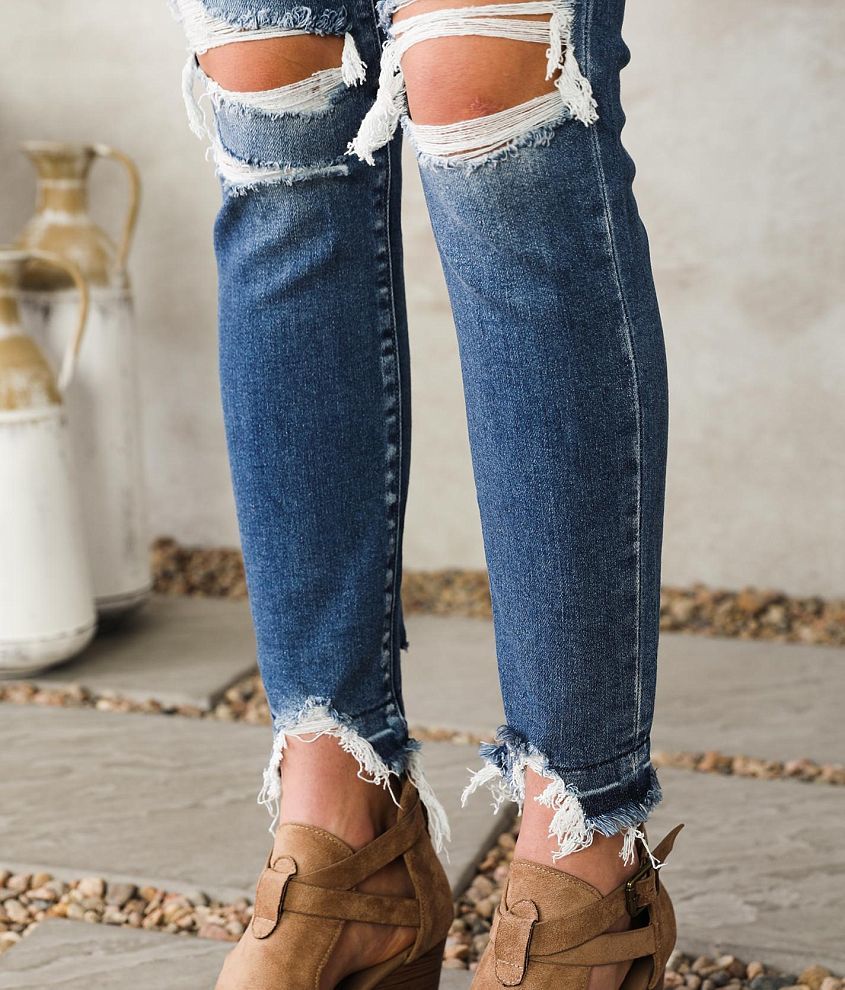 High Rise Ankle Skinny Stretch Jean