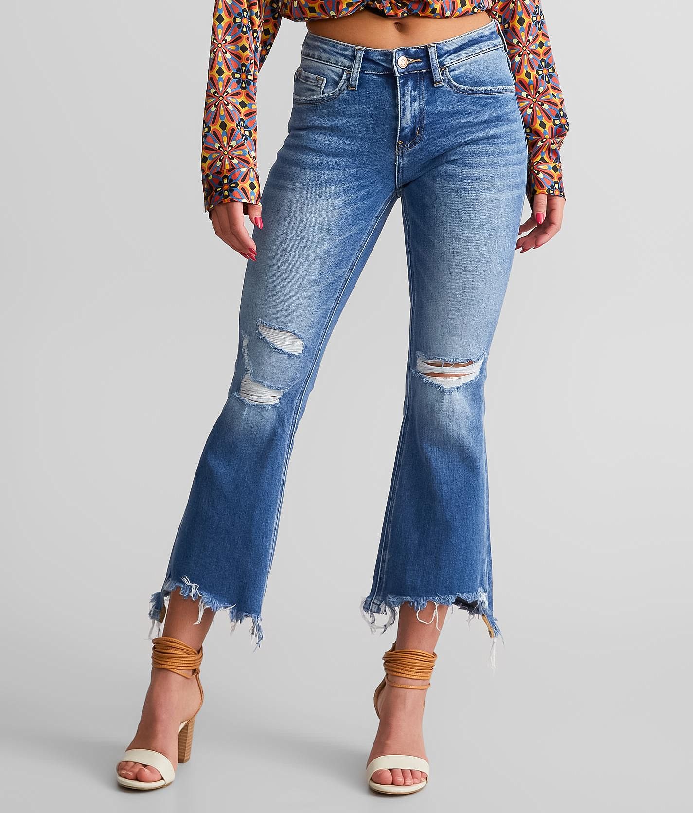 Flying Monkey Mid-Rise Cropped Flare Stretch Jean - Women's Flying Monkey Mid-Rise Cropped Flare Stretch Jean - Women's