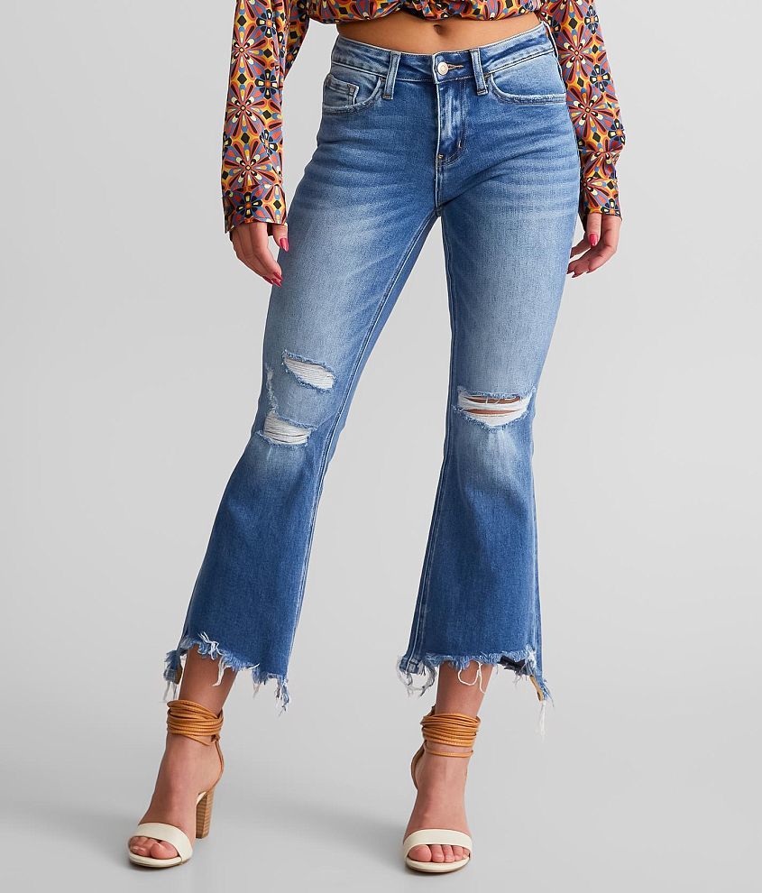 Flying monkey cropped hot sale flare jeans