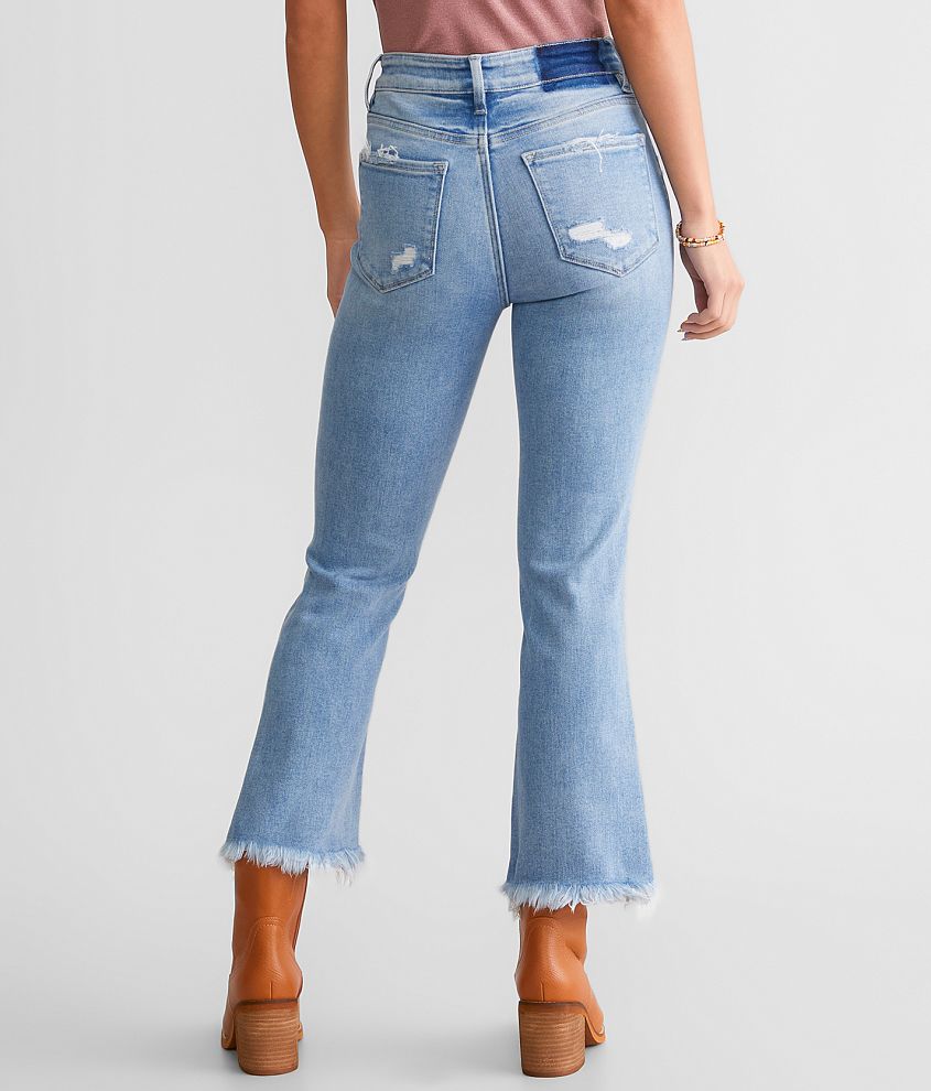 High Rise Cropped Flare Stretch Jean