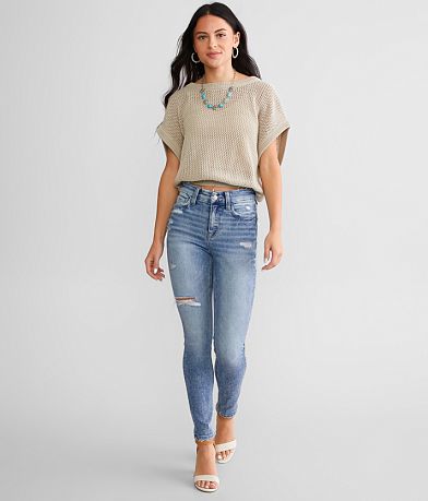 Flying Monkey High Rise Ankle Skinny Stretch Jean front view