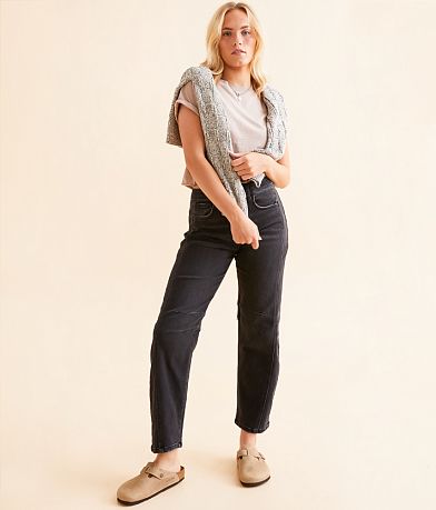 Flying Monkey High Rise Barrel Stretch Jean front view