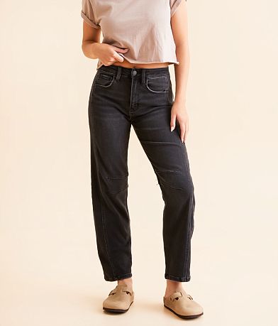 Flying Monkey High Rise Barrel Stretch Jean full left side view