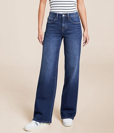 Flying Monkey High Rise Wide Leg Stretch Jean front view