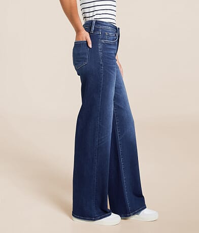 Flying Monkey High Rise Wide Leg Stretch Jean full left side view