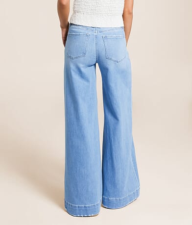 Flying Monkey High Rise Ultra Wide Leg Stretch Jean back view