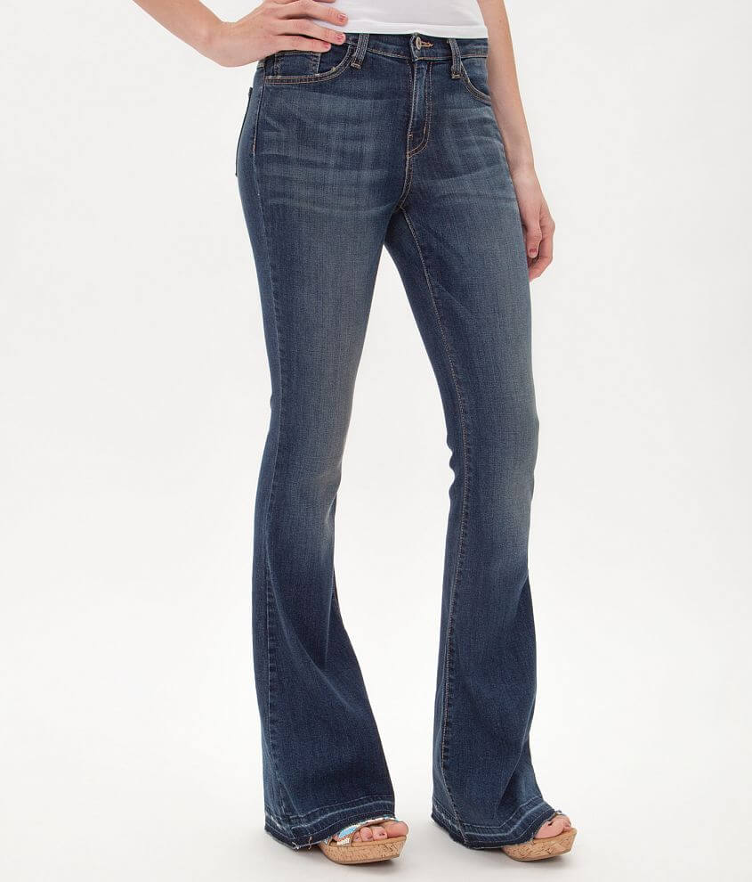 Flying Monkey High Rise Flare Stretch Jean Women's Jeans in Vintage