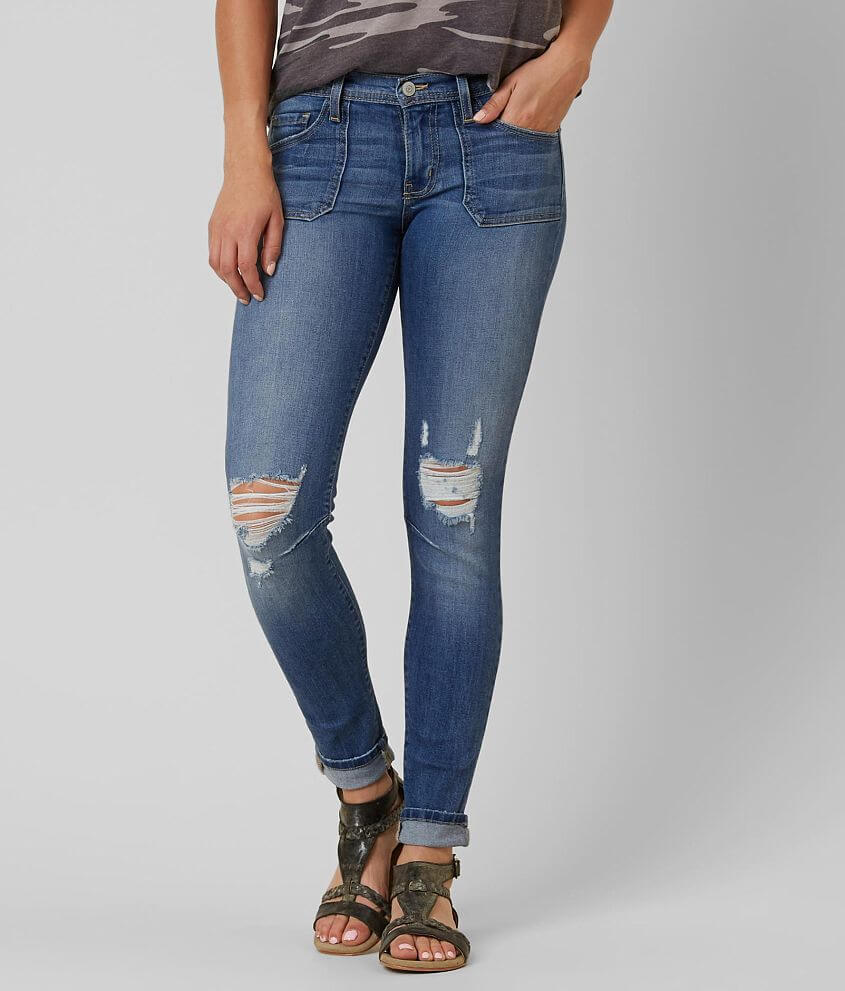 Flying Monkey Low Rise Ankle Skinny Stretch Jean front view