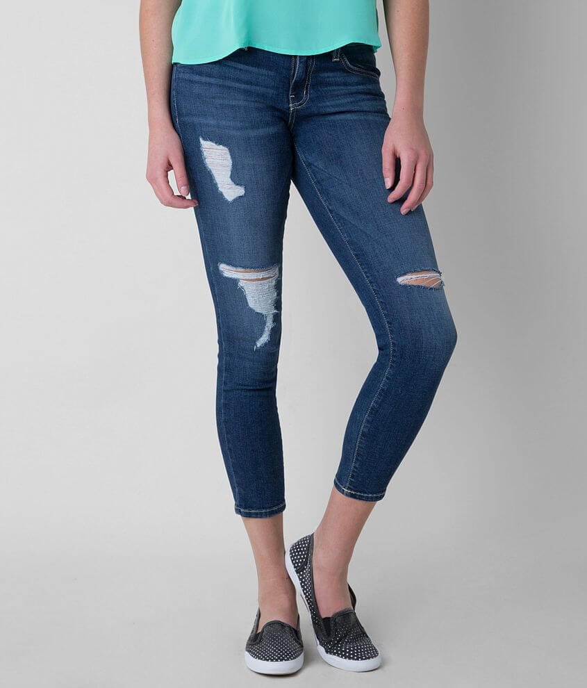 Flying Monkey Low Rise Skinny Stretch Cropped Jean front view