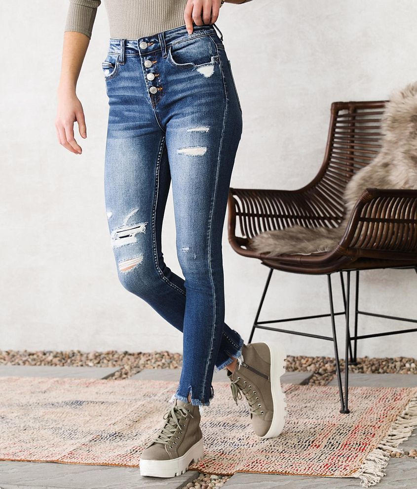 VERVET Haylie High Rise Skinny Stretch Jean front view
