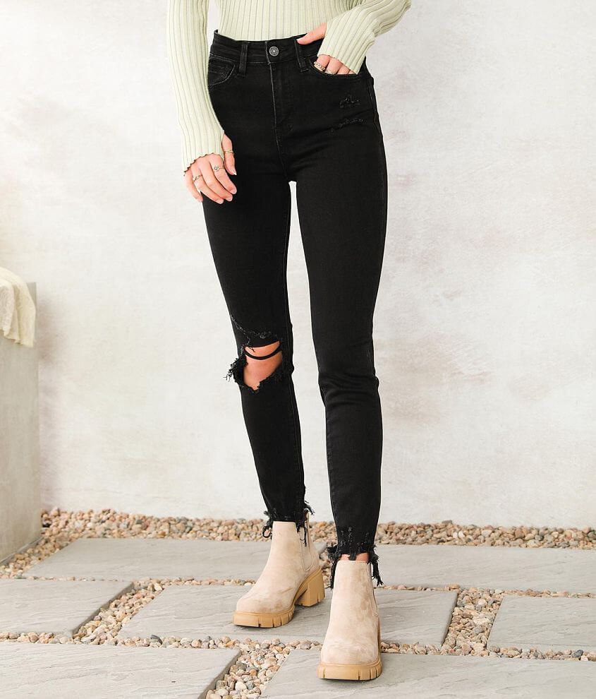 VERVET Marilyn Ultra High Rise Ankle Skinny Jean front view