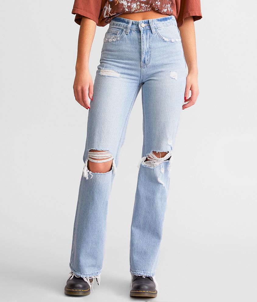 VERVET Ultra High Rise Wide Leg Jean - Women's Jeans in Western