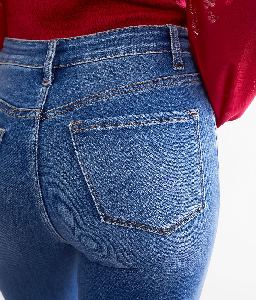 VERVET High Rise Cropped Flare Stretch Jean