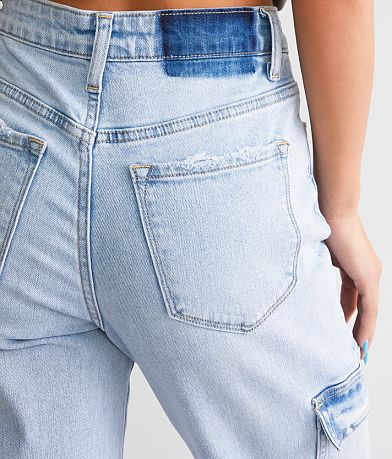 VERVET Dixie 90&apos;s Vintage Straight Stretch Cargo Jean BACK_POCKET