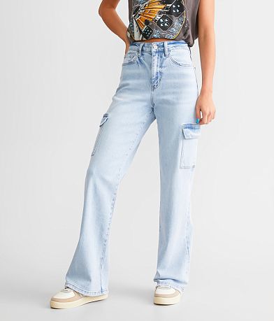 VERVET Dixie 90&apos;s Vintage Straight Stretch Cargo Jean FULL_LEFT_SIDE
