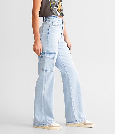 VERVET Dixie 90&apos;s Vintage Straight Stretch Cargo Jean FULL_RIGHT_SIDE