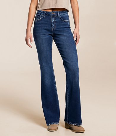 VERVET Bella High Rise Flare Stretch Jean front view