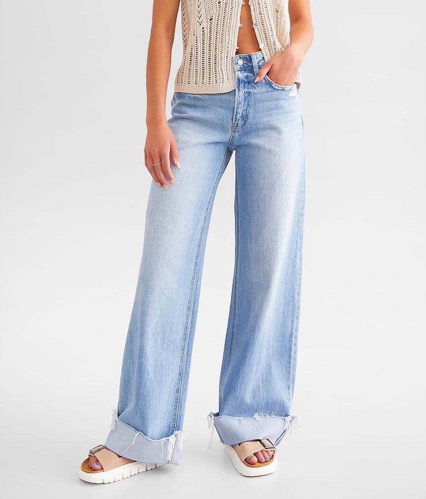 VERVET Kris Baggy Wide Leg Jean front view