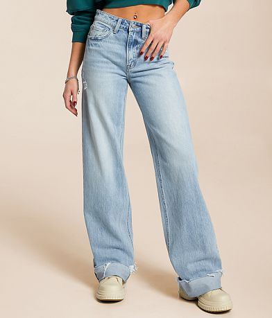 VERVET Kris Baggy Wide Leg Jean front view