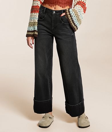 VERVET Kris Baggy Wide Leg Jean front view