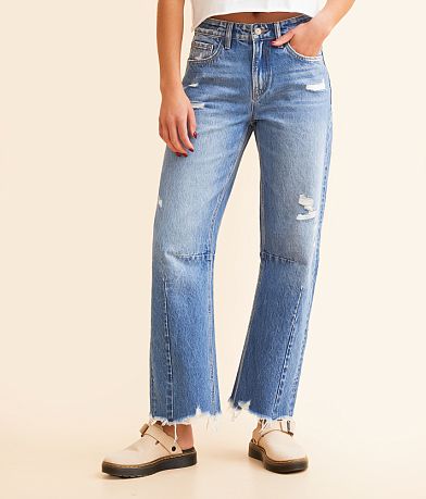 VERVET Kate Barrel Leg Jean front view