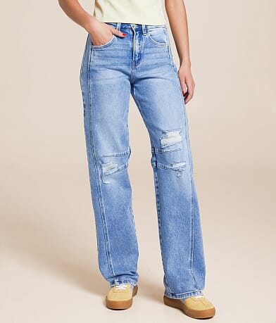 VERVET Kate Barrel Leg Jean front view