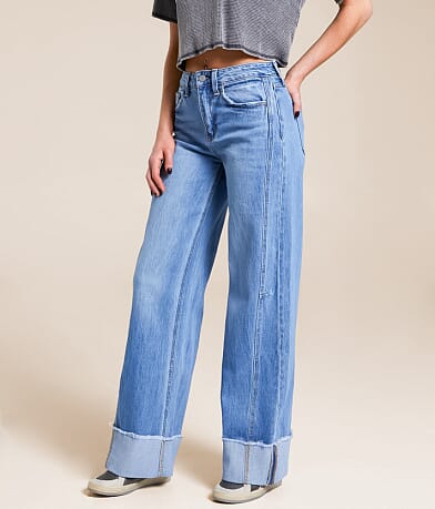 VERVET Olivia Wide Leg Stretch Jean front view