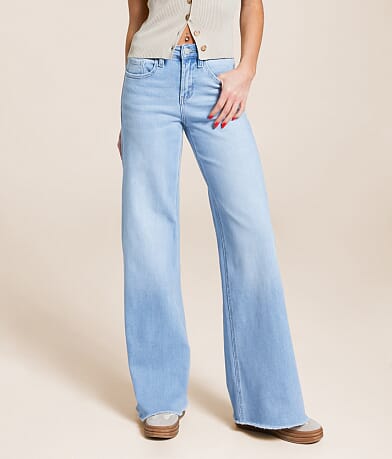 VERVET Olivia Wide Leg Stretch Jean front view