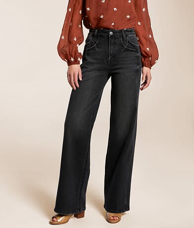 VERVET Kris Baggy Wide Leg Stretch Jean front view