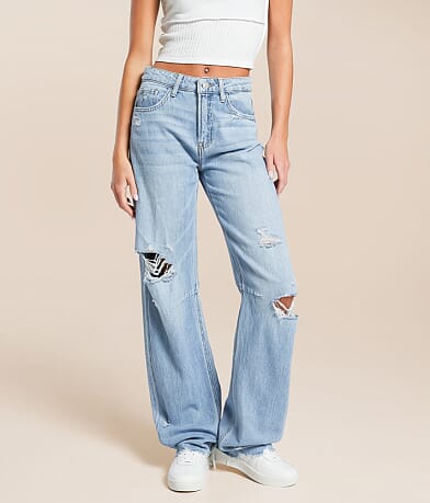VERVET Kate High Rise Barrel Stretch Jean front view