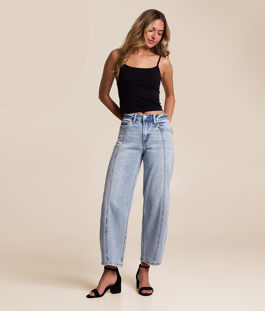 Kate Rhinestone Barrel Jean - thumbnail 2