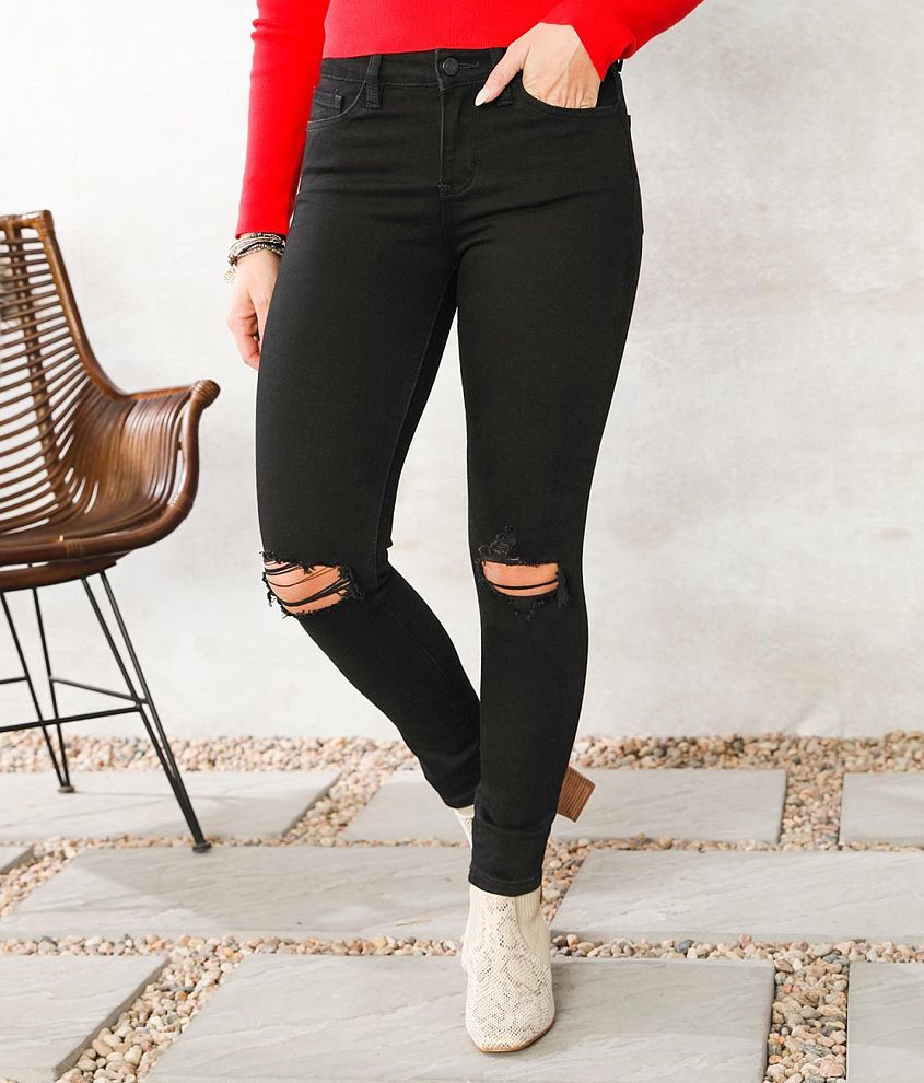 VERVET Amber Mid-Rise Ankle Skinny Stretch Jean front view
