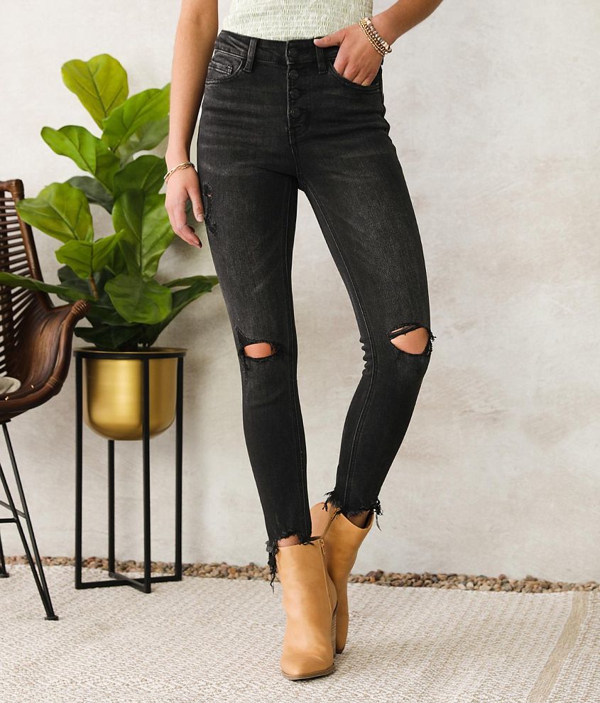 VERVET High Rise Ankle Skinny Stretch Jean front view