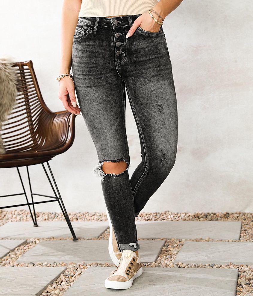 VERVET Haylie High Rise Ankle Skinny Jean front view