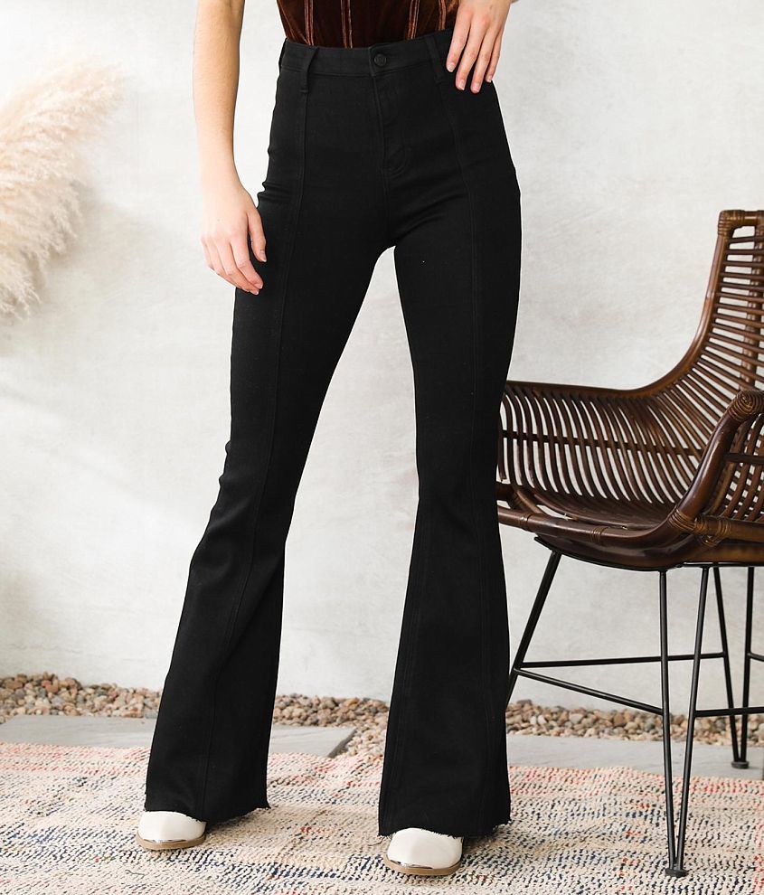 VERVET Selena Ultra High Rise Flare Stretch Jean front view