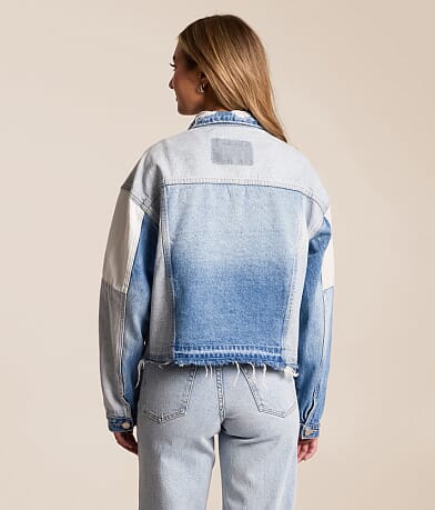 Color Blocked Denim Jacket thumbnail 3