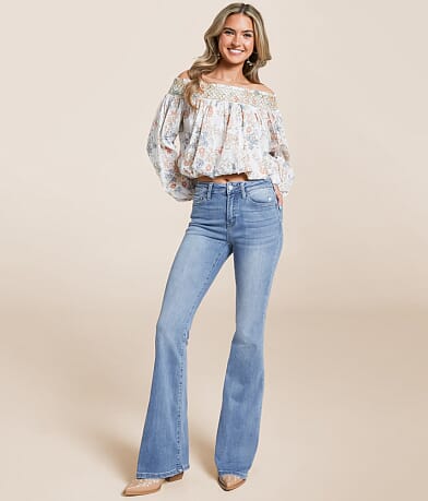 Bella | Vervet High Rise Long Flare Jeans