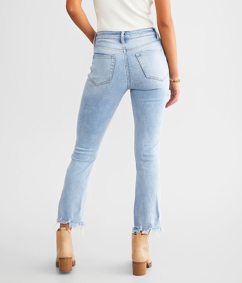 High Rise Cropped Flare Stretch Jean