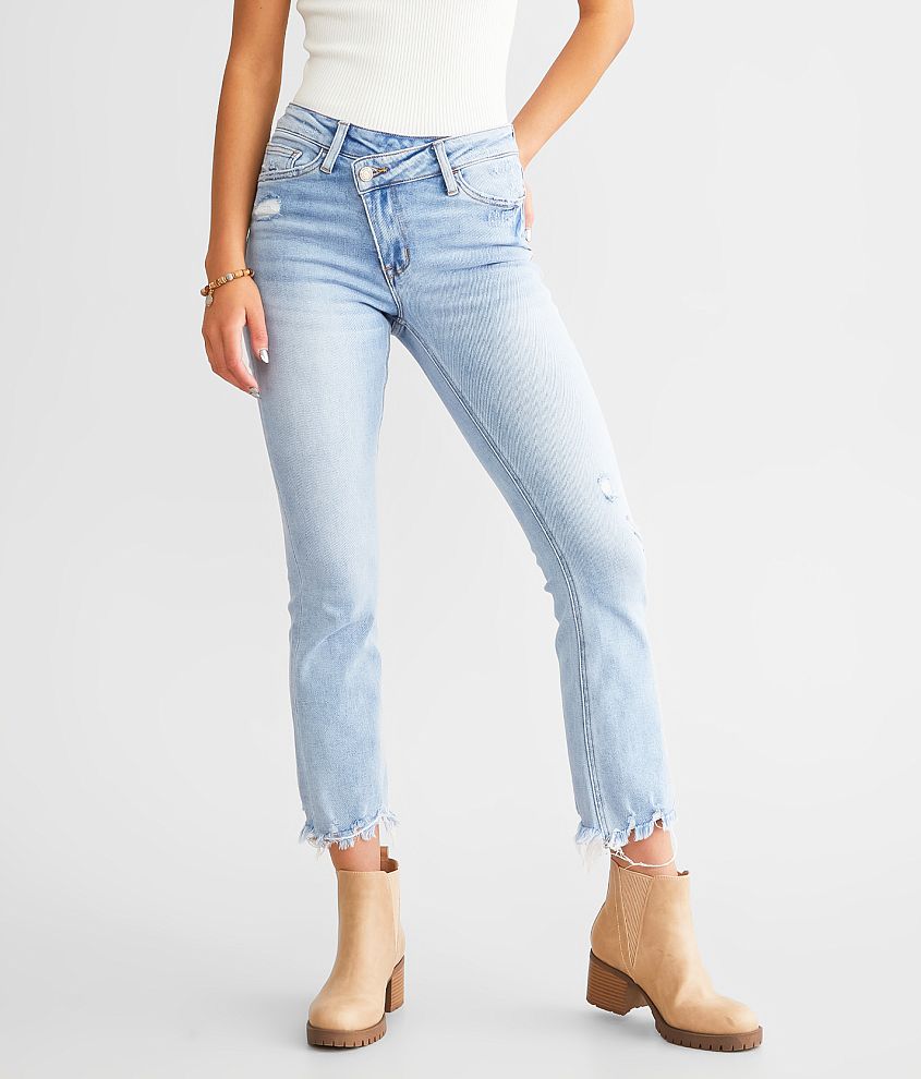 High Rise Cropped Flare Jeans