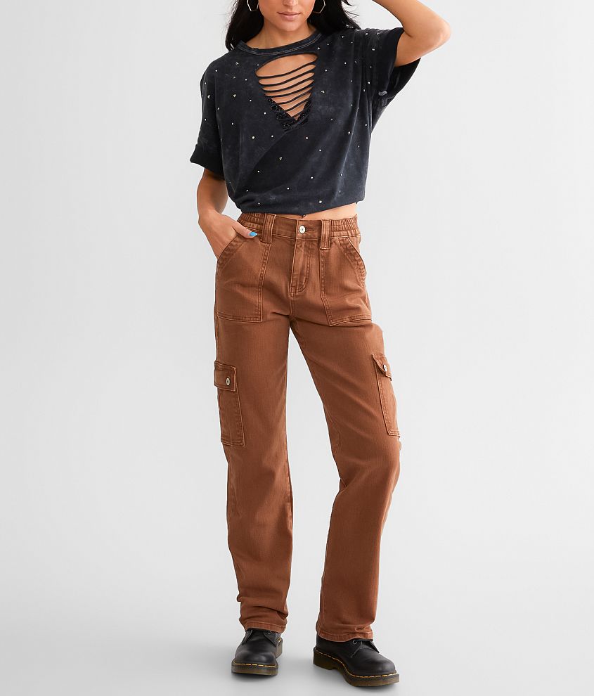 BLACK CARGO TROUSER - VENARI