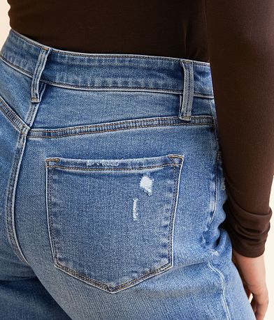VERVET Olivia Wide Leg Stretch Jean back pocket view